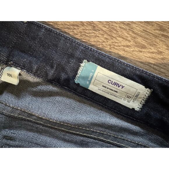 Gap Curvy Stretch Dark Wash Boot Cut Jeans Size 10L - Picture 3 of 6